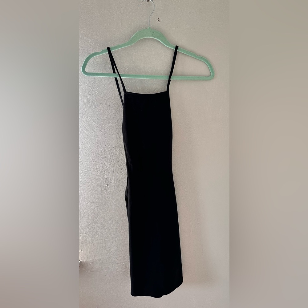 Cute basic black dress with back detailing